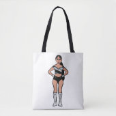 Tote Bag Danseur Argent Noir #2 (Devant)