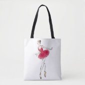 Tote Bag Danseur de ballet de craquelette (Devant)