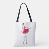 Tote Bag Danseur de ballet de craquelette (Dos)
