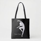 Tote Bag Danseur moderne Silhouette Danse (Devant)
