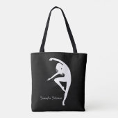 Tote Bag Danseur moderne Silhouette Danse (Dos)