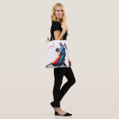 Tote Bag Danseurs de tango - peinture à la main (Sur le modèle)