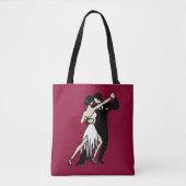 Tote Bag Danseurs de Tango romantiques (Devant)
