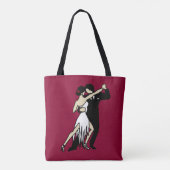 Tote Bag Danseurs de Tango romantiques (Dos)