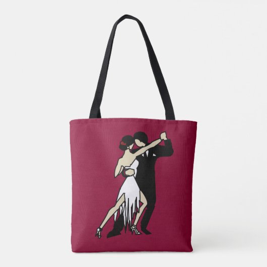 Tote Bag Danseurs de Tango romantiques (Dos)