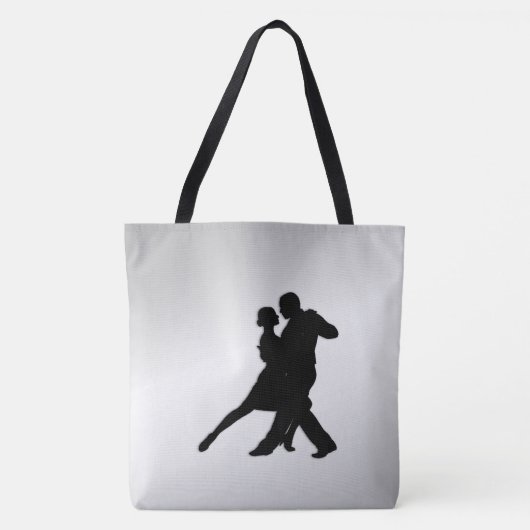 Tote Bag Danseurs de tango Silhouette 2 (Devant)