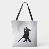 Tote Bag Danseurs de tango Silhouette 2 (Dos)