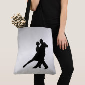 Tote Bag Danseurs de tango Silhouette 2 (De près)