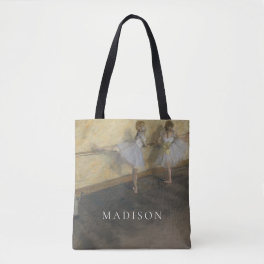 Tote Bag Danseurs d'Edgar Degas | pratiquant au barre (Devant)