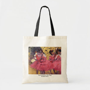 Tote Bag Danseurs En Rose Dans Les Ailes Par Edgar Degas