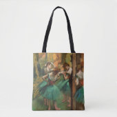 Tote Bag Danseurs, Rose et Vert par degrés, Art (Devant)