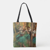 Tote Bag Danseurs, Rose et Vert par degrés, Art (Dos)