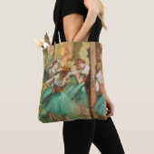 Tote Bag Danseurs, rose et vert par Edgar Degas (De près)