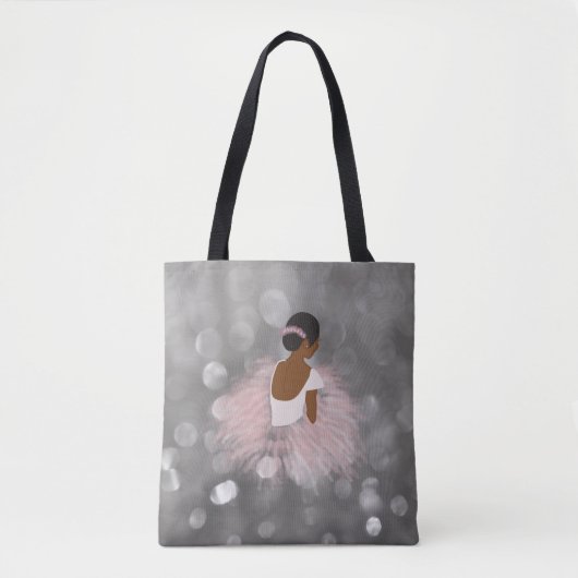Tote Bag Danseuse de ballerine d'Afro-américain (Devant)