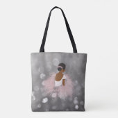 Tote Bag Danseuse de ballerine d'Afro-américain (Dos)