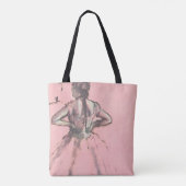 Tote Bag Danseuse de dos, mains sur les hanches par Edgar D (Dos)