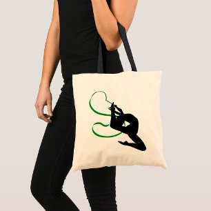 Tote Bag Danseuse de ruban de gymnastique rythmique Silhoue