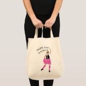 Tote Bag Danseuse des Highlands Rose (Devant (produit))