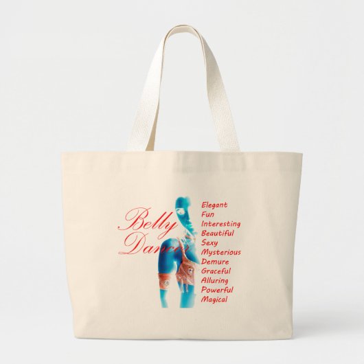 Tote Bag Danseuse du ventre - attributs - grand Fourre-tout (Devant)