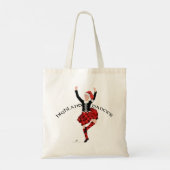 Tote Bag Danseuse écossaise des Highlands à Noël (Dos)