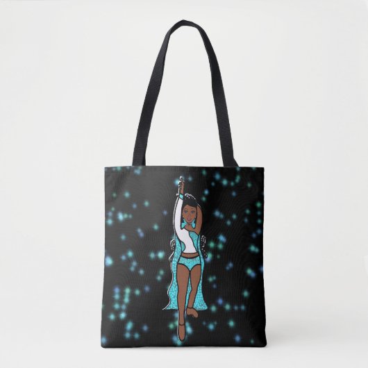 Tote Bag Danseuse Fourre-tout Aqua Spark (Devant)