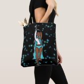 Tote Bag Danseuse Fourre-tout Aqua Spark (De près)