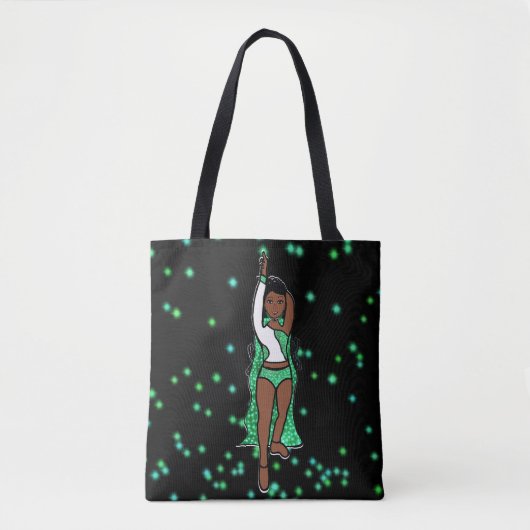 Tote Bag Danseuse Fourre-tout Green Spark (Devant)