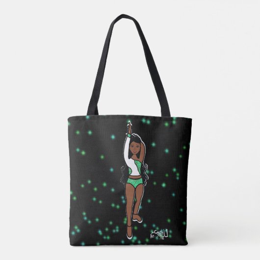 Tote Bag Danseuse Fourre-tout Green Spark (Dos)