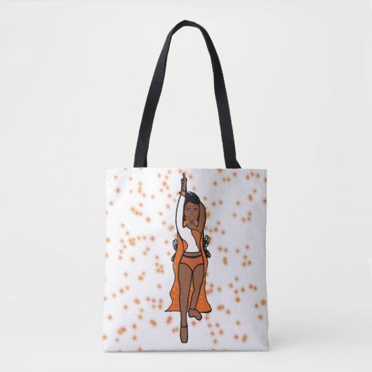 Tote Bag Danseuse Fourre-tout Orange Spark 2 (Devant)