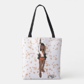 Tote Bag Danseuse Fourre-tout Orange Spark 2 (Dos)