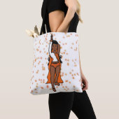 Tote Bag Danseuse Fourre-tout Orange Spark 2 (De près)