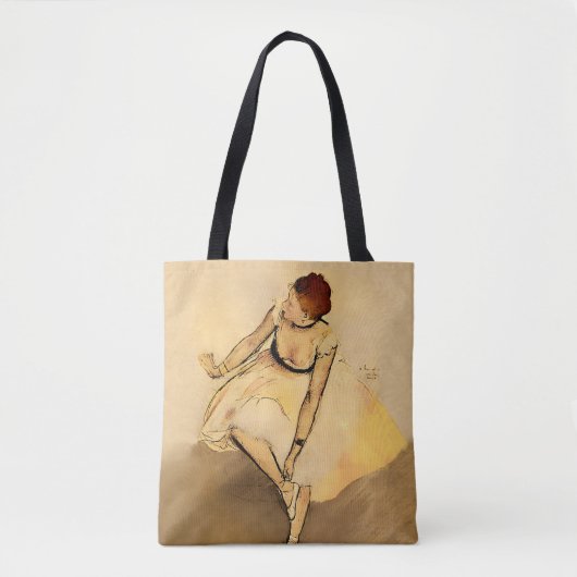Tote Bag Danseuse Réglage De Sa Chaussure, Degas Art (Devant)