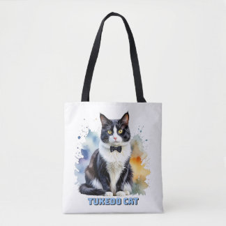 Tote Bag Dapper Tuxedo Cat