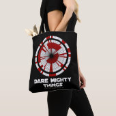 Tote Bag Dare Mighty Things Perseverance Mars Rover Landing (De près)