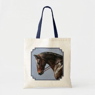 Tote Bag Dark Brown Bay Chaud Dressage Horse