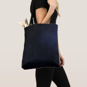 Tote Bag Dark Customizable Background - Blue (De près)