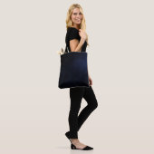 Tote Bag Dark Customizable Background - Blue (Sur le modèle)