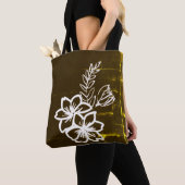 Tote Bag Dark flower design (De près)