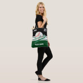 Tote Bag Dark Green et Black pour une équipe de baseball (Sur le modèle)