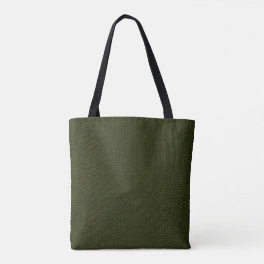 Tote Bag Dark olive textured (Dos)