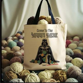 Tote Bag Darth Vader Knitting
