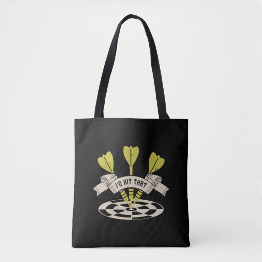 Tote Bag Darts - Je frapperais ce taureau (Devant)