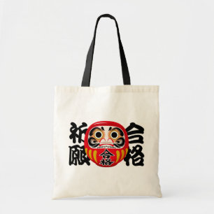 Tote Bag Daruma pour la réussite à l'examen et la réalisati
