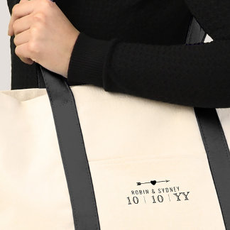 Tote Bag Date de mariage Minimaliste |