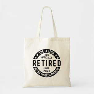 Tote Bag Date Personnalisée La Légende A Officiellement Ret