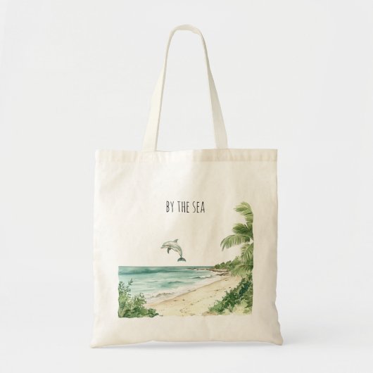 Tote Bag Dauphin au bord de la mer (Devant)