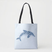 Tote Bag Dauphin aux points (Devant)