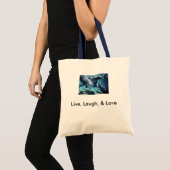 Tote Bag dauphin-bottlenose, vivant, rire, et amour (Devant (produit))