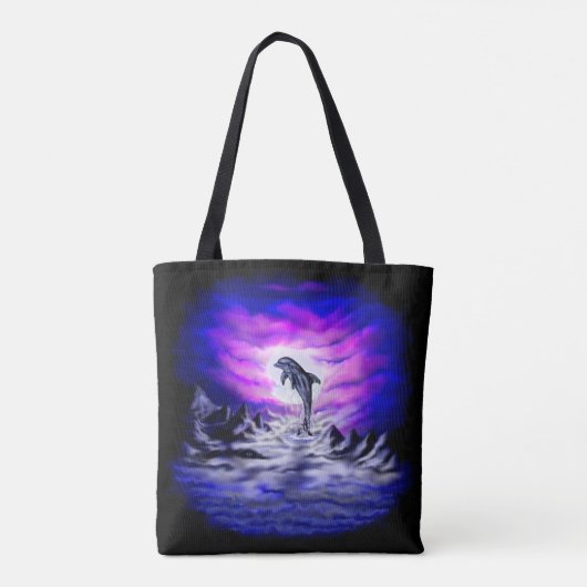 Tote Bag Dauphin clair de lune (Dos)