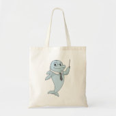 Tote Bag Dauphin comme enseignant avec pointeur (Devant)